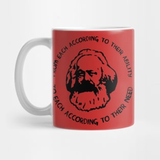 From Each According to Their Ability, To Each According to Their Need - Karl Marx Mug